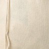 Natural beige linen bag 15x20 cm