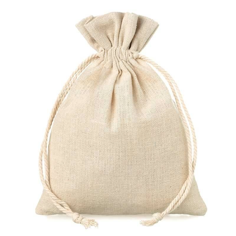 Natural Linen Bag, 10 x 13 cm