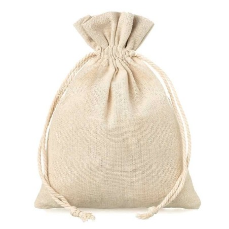 Natural Linen Bag, 10 x 13 cm