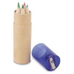 Étui à crayons avec des crayons de couleur pour enfants, CADEAUX POUR ENFANTS.