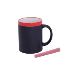 Tasse de tableau noir avec craie à dessiner avec un cadeau, capacité de 350 ml