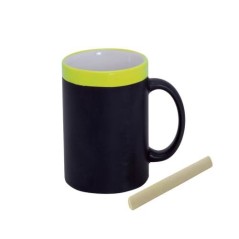 Tasse de tableau noir avec craie à dessiner avec un cadeau, capacité de 350 ml