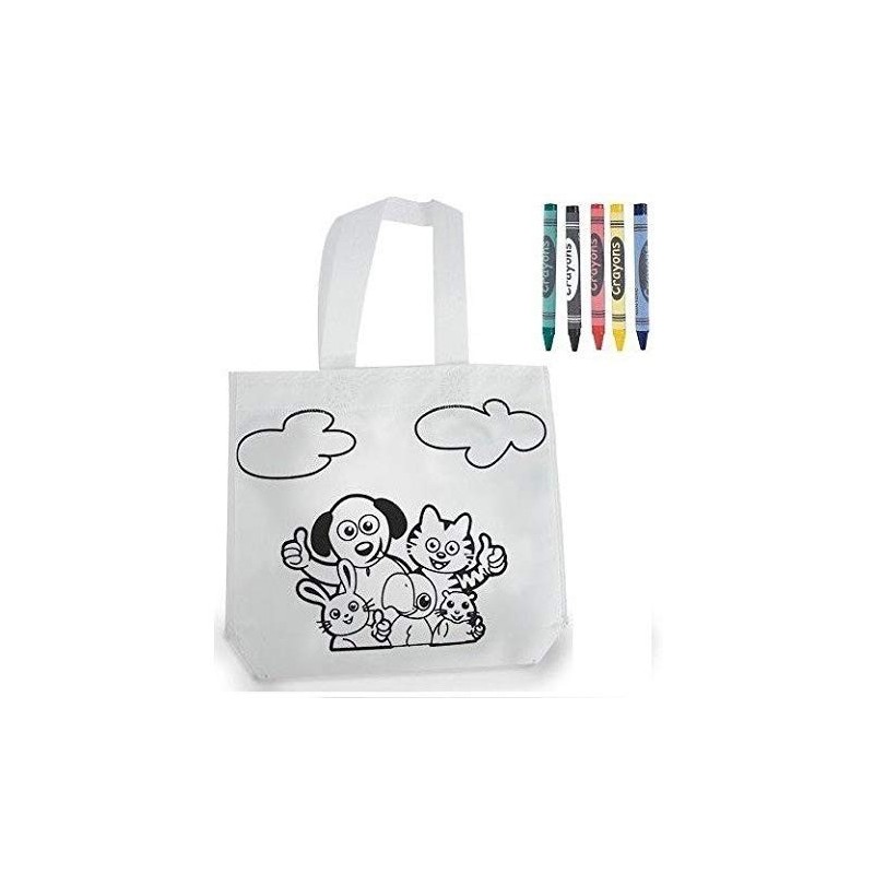 Pack 15 Bolsas con dibujos Animales para colorear