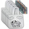 Pack 15 Bags with drawings Animals coloring