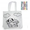 Pack of 25 children's bags coloring with waxes included