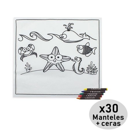 Pack of 30 Tablecloths for birthday gift coloring