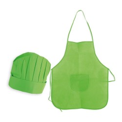 Apron and Chef's Hat for Birthday Gifts (Green)