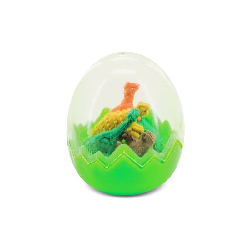 Set erasers egg with dinosaurs