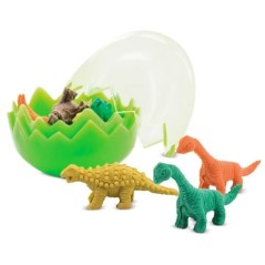 Detail dinosaur shaped erasers for birthdays