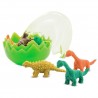 Set gomas de borrar huevo con dinosaurios