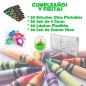 30 étuis de dinosaures, crayons flexibles et œufs de dinosaures