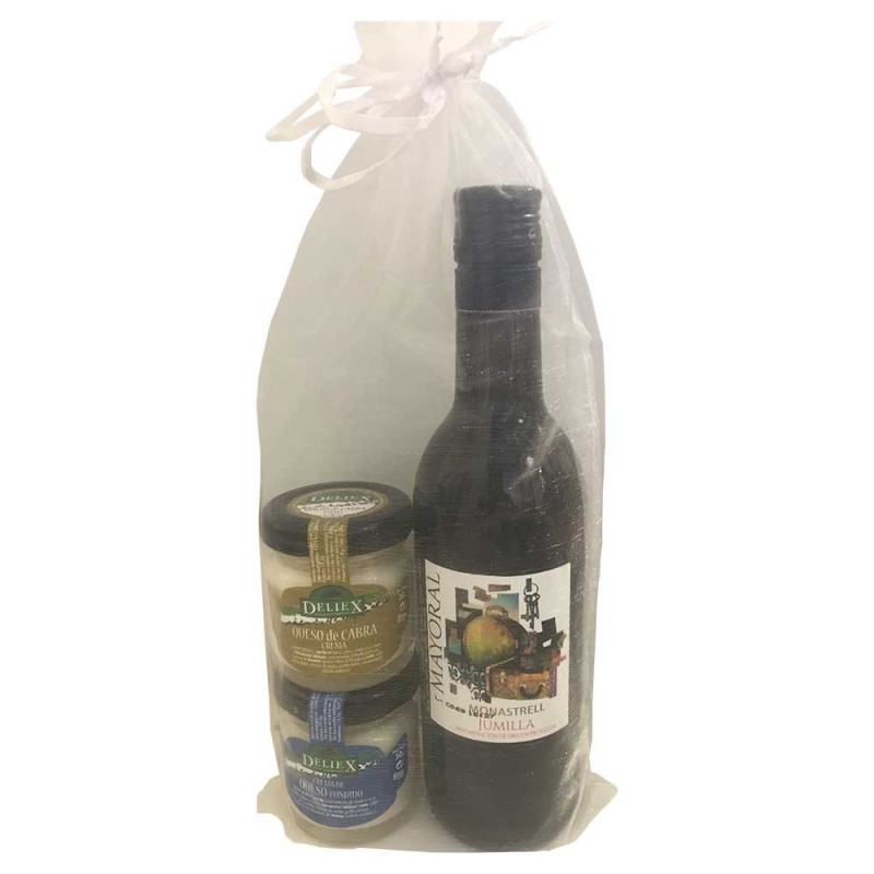 Pack cadeau vin Mayoral et fromages Deliex mini