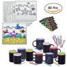 (Amazon) 20 Slate Cups and Matching Chalks and 20 Maritime Animal Tablecloths