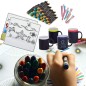 (Amazon) 20 Slate Cups and Matching Chalks and 20 Maritime Animal Tablecloths