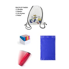 Children's backpacks + rondux games + gift gums set