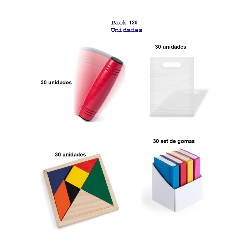 Pack de jeu Rondux + puzzles d'ingéniosité + caoutchoucs sous forme de livre cadeau. 90 unités