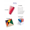 Pack de jeu Rondux + puzzles d'ingéniosité + caoutchoucs sous forme de livre cadeau. 90 unités
