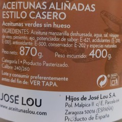 Aceitunas aliñadas estilo casero