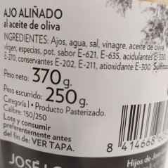 Ajo aliñado al aceite de oliva