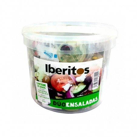 Cube 30 single doses: Vinegar - Extra Virgin Oil - Salt, Iberitos