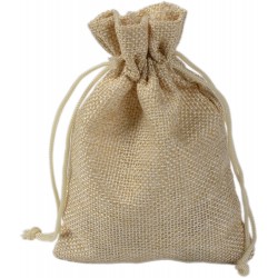 Natural linen bag 13x18 cm
