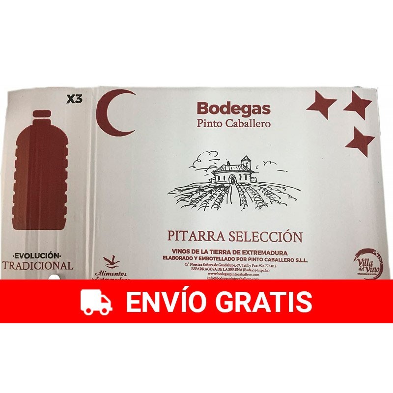 Caja de vino de pitarra blanco 15 litros