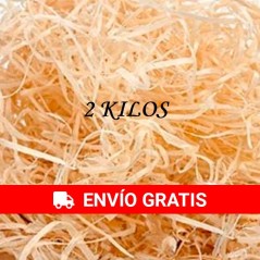 Wood wool for gift filling 2 kg | Regalos Gourmet Online