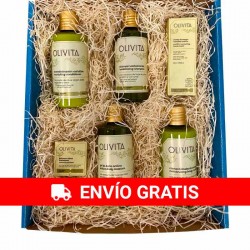 Estuche regalo cosmética ecológica gama olivita marca La chinata