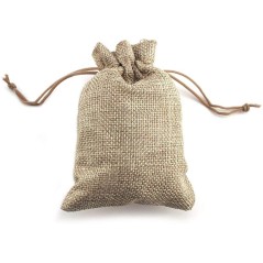 Sachet en jute pour cadeaux d'invités (15 x 20 cm) | Cadeaux gourmand