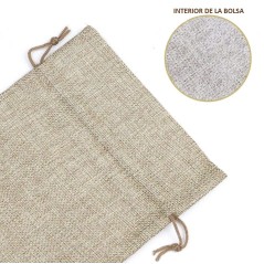 Bolsa de yute para detalles en bodas (15x20)| Regalos Gourmet Online