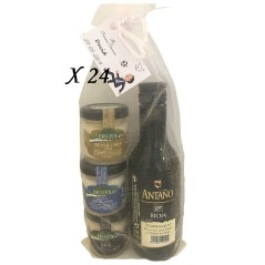 Détails des fromages à tartiner au vin Antaño Rioja 24 unites
