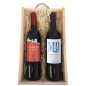 Coffret cadeau pratique avec 2 bouteilles de vin