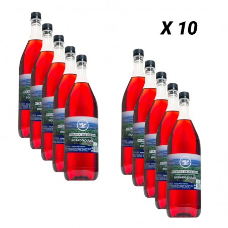 10 Botellas Pitarra Selección Rosado-Dulce 1,5 Litros