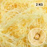 Virutas papel kraft (2 kg) amarillo, relleno para decoración y embalaje