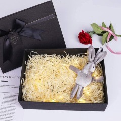 Cartón kraft color amarillo en forma de viruta |Regalos Gourmet Online