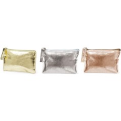 Pack of 24 metallic colored wallets