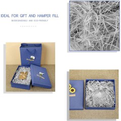 Cartón kraft color gris en forma de viruta |Regalos Gourmet Online