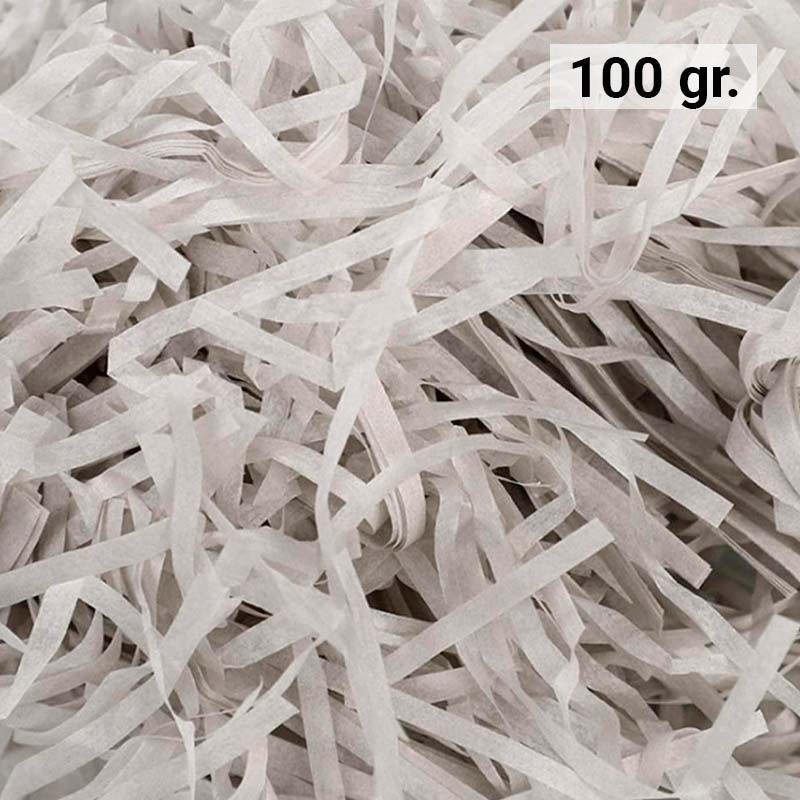 100g of Gray Kraft Paper Shreds, Filler for Decoration and Packaging