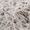 100 gr. de papel kraft gris en virutas, relleno para decoración y embalaje