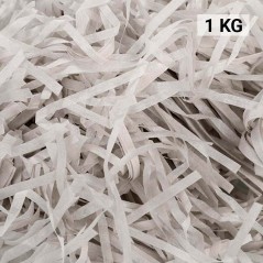 1 KG de papel GRIS kraft en virutas, relleno para decoración y embalaje GRIS