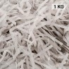 1 KG de papel GRIS kraft en virutas, relleno para decoración y embalaje GRIS