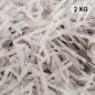 2 KG de papel GRIS kraft en virutas, relleno para decoración y embalaje GRIS