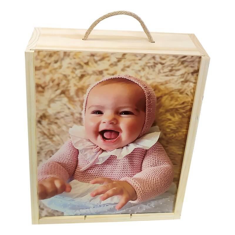 Cajas de madera personalizadas para bebes