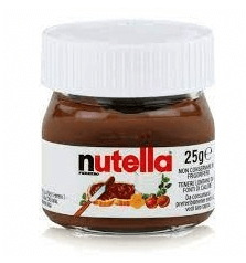 Mini tarros de Nutella.