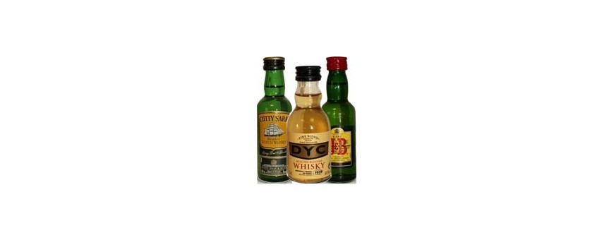 ▷ Mini Botellas de Whisky para Regalar 【 Miniaturas de whisky Baratas 】