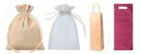 Bolsas para regalos de papel, organza, yute, lino o plástico