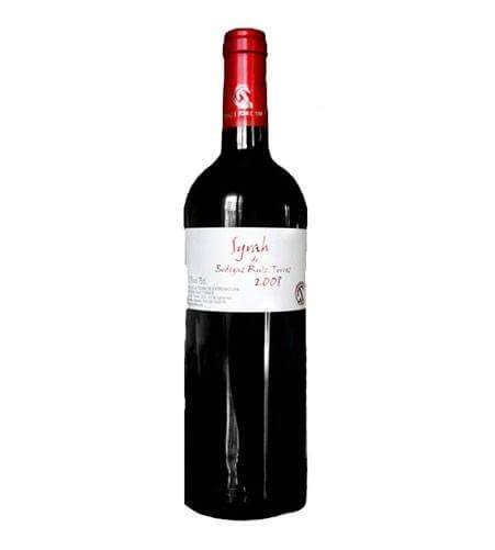 Syrah Ruiz Torres red wine with denomination of origin Extremadura