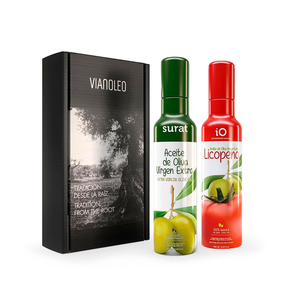 Gift box with two oils Lycopene and Surat Virgen Extra