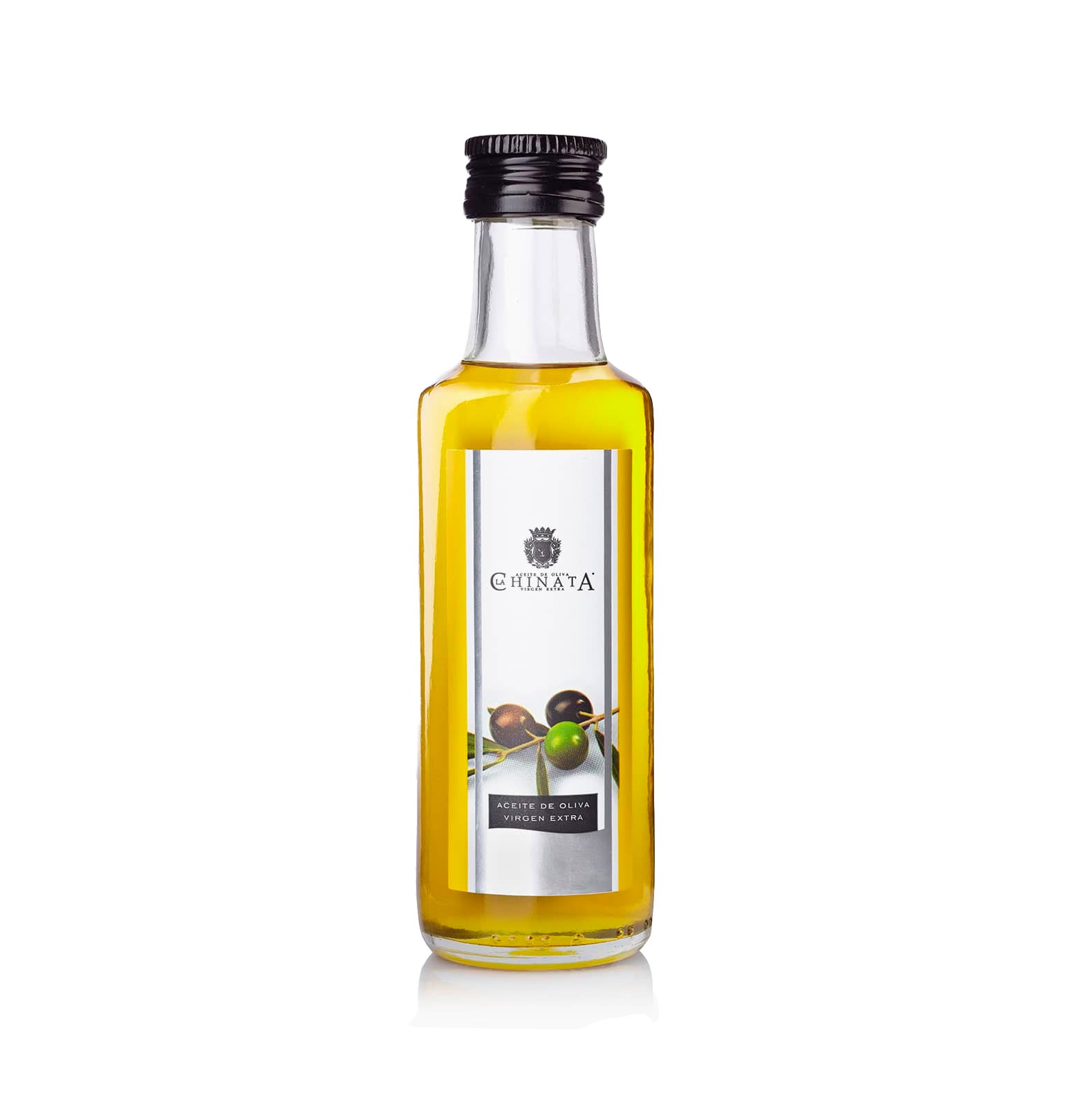 Bouteille en verre huile d'olive extra vierge (100 ml)