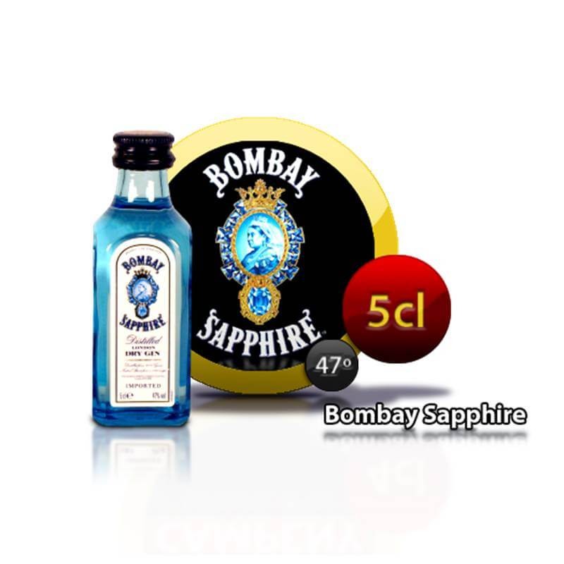 Miniature de gin Bombay Sapphire